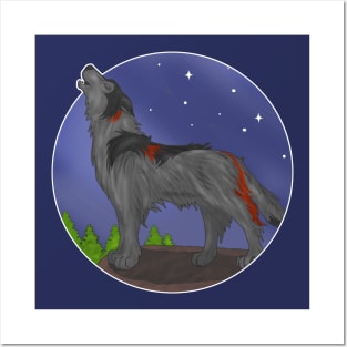 Howling Wolf Posters and Art